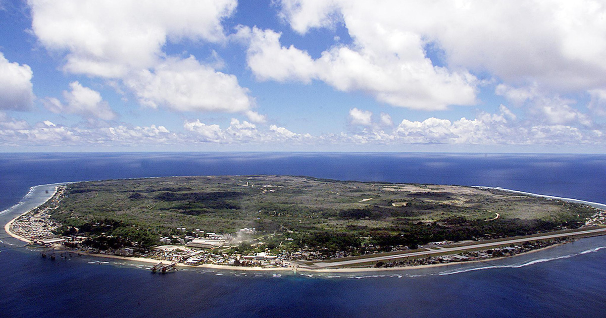 Nauru from the air